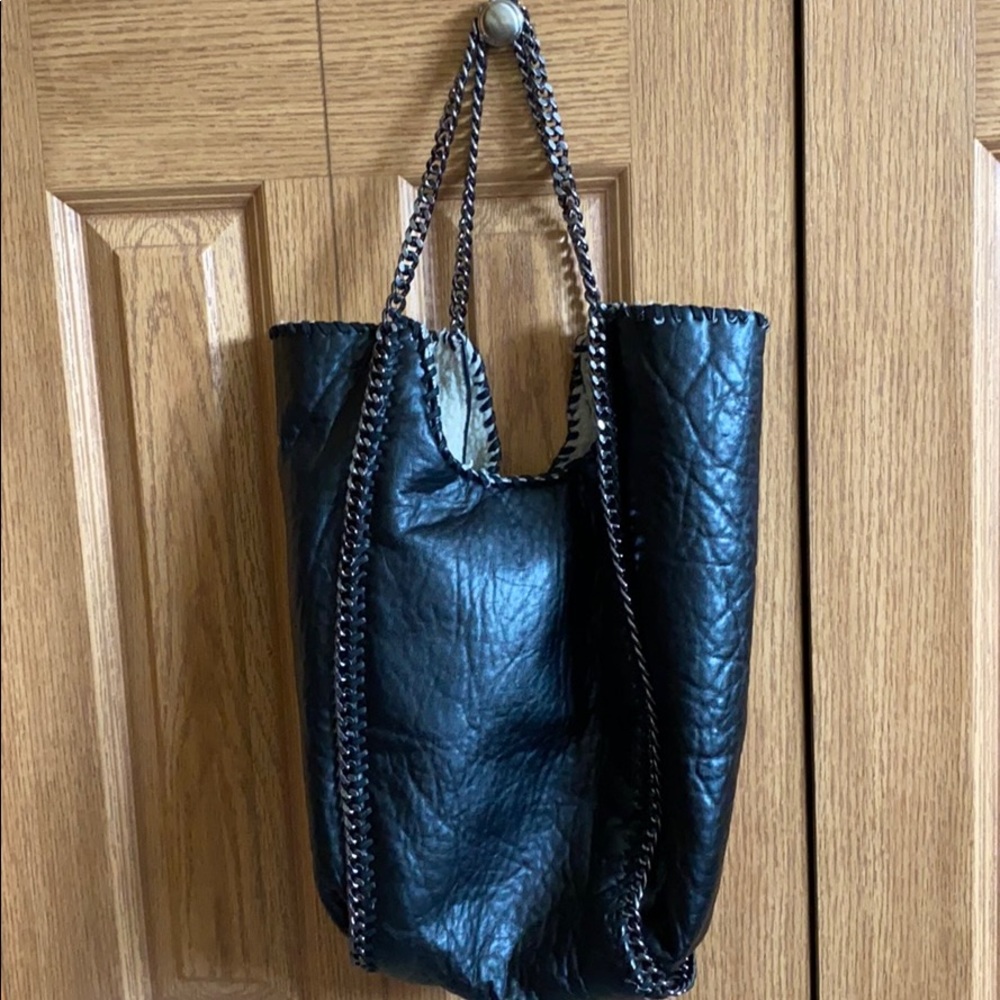 Black Soft Leather with Fleece Lined Inside Purse